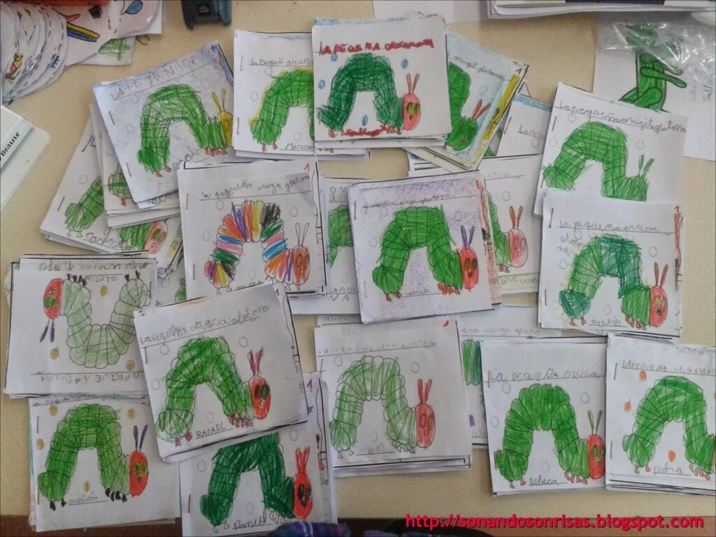 la pequeña oruga glotona